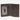 Hooey Zemi Bifold Money Clip in Tan/Brown — ID window and card slots. Open interior view.