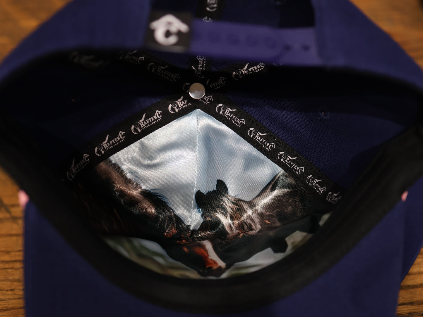 Rafter C Cattle Co Navy with Pink Rope