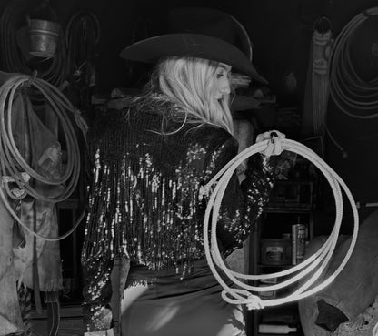 Ariat Women's High Roller Cropped Blazer BLACK