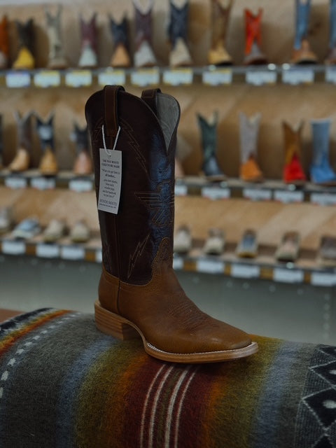 Hondo Falcon Brown Waxy Square Toe Boot