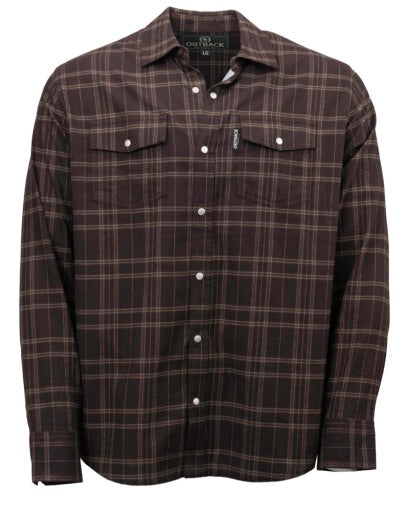 Outback Men's Cotton Plaid Shirt