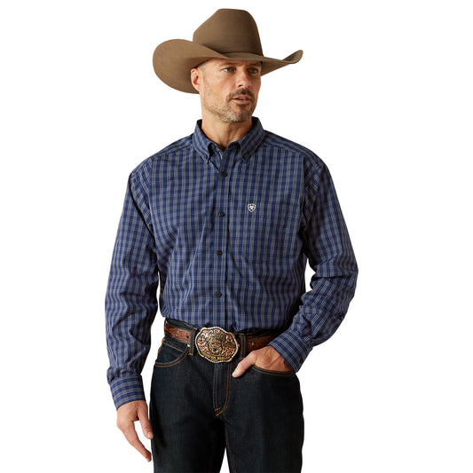 Ariat Men's Pro Series Sawyer Classic Fit Shirt DARK BLUE