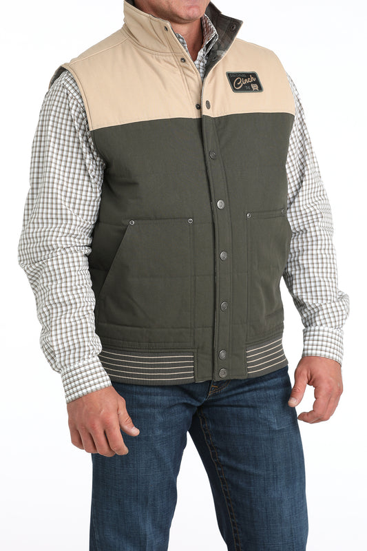 Cinch MENS REVERSIBLE VEST OLIVE