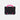 Turtlebox Original Gen 3 speaker in gray with hot pink handle and feet. Back view.