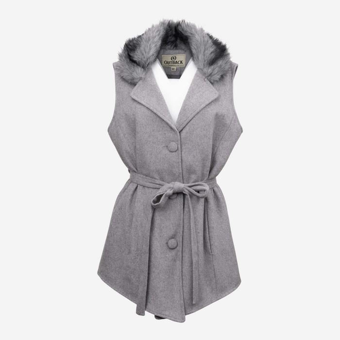 Outback Trading 40491 WMS Bianca Longline Vest Silver