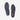 PowerStep ComfortLast insoles in black — gel heel, contoured foam arch. Top view.