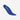 PowerStep Pinnacle Plus Met insoles in royal blue — metatarsal pad, neutral arch support. Three-quarter view.