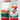 PSD 7-Eleven boxer brief in Multi — orange, green and red stripes with to-go cup logo. Front three-quarter view.