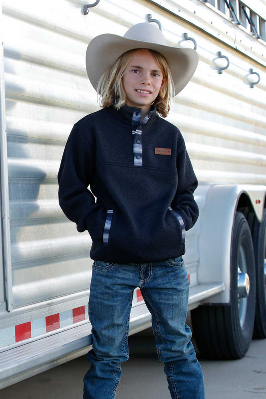 Cinch BOYS PULLOVER Charcoal