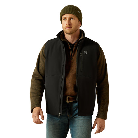 Ariat Men's Logo Softshell Vest BLACK