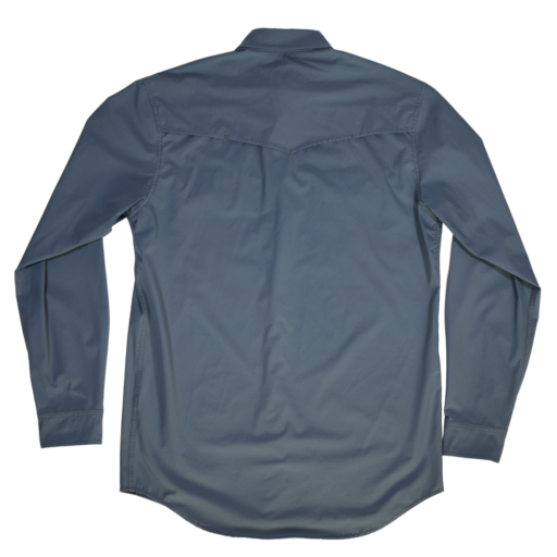FERRELL MEN'S BLUE LONG SLEEVE SNAP SHIRT 3XL