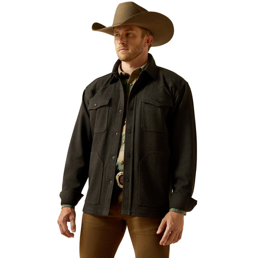 Ariat Men's Cattleman Shirt Jacket BLACK