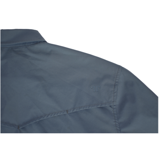 FERRELL MEN'S BLUE LONG SLEEVE SNAP SHIRT 3XL