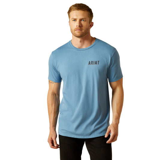 Ariat Men's Ariat Blazing Saddle T-Shirt CORONET BLUE