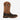 Twisted X 12" Western Work Boot in Dark Brown & Roasted Pecan — stitched shaft. Front angle view.