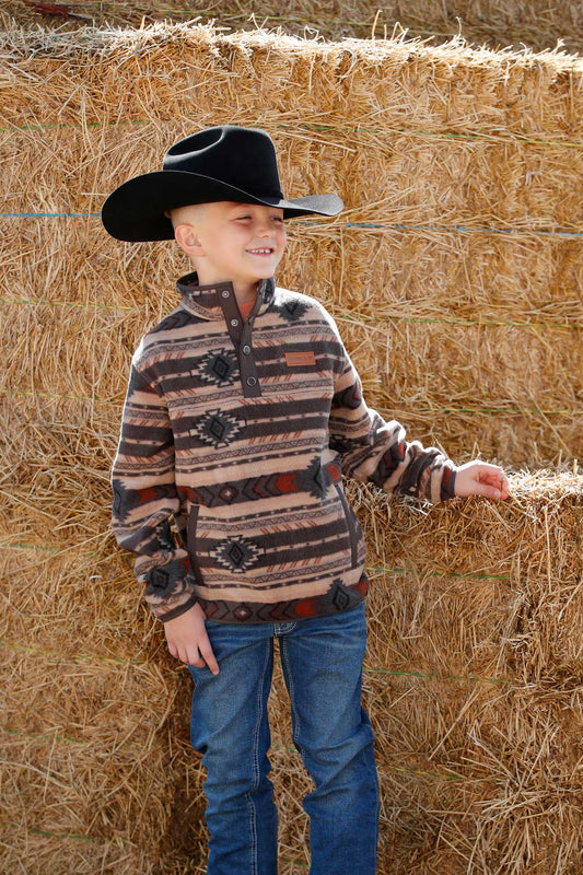 Cinch BOYS POLAR FLEECE  Brown